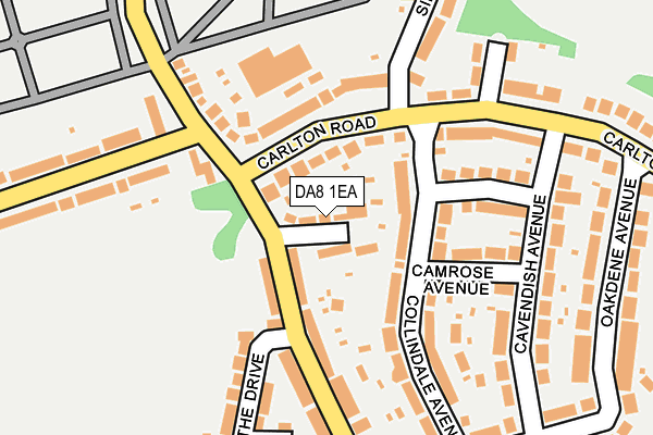 DA8 1EA map - OS OpenMap – Local (Ordnance Survey)