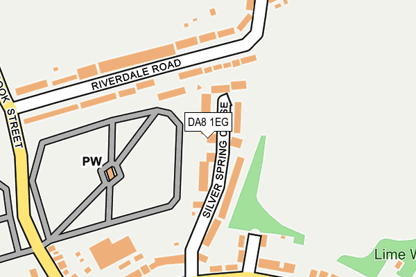 DA8 1EG map - OS OpenMap – Local (Ordnance Survey)