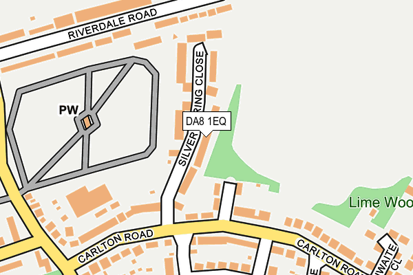 DA8 1EQ map - OS OpenMap – Local (Ordnance Survey)