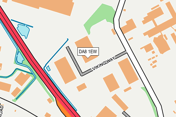 DA8 1EW map - OS OpenMap – Local (Ordnance Survey)