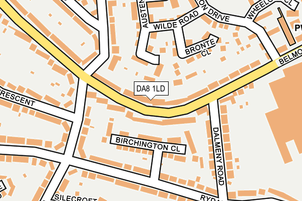 DA8 1LD map - OS OpenMap – Local (Ordnance Survey)