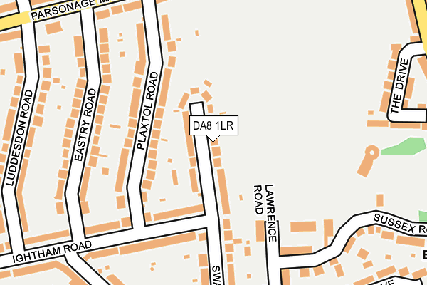 DA8 1LR map - OS OpenMap – Local (Ordnance Survey)