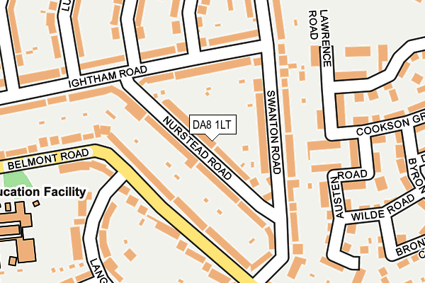DA8 1LT map - OS OpenMap – Local (Ordnance Survey)