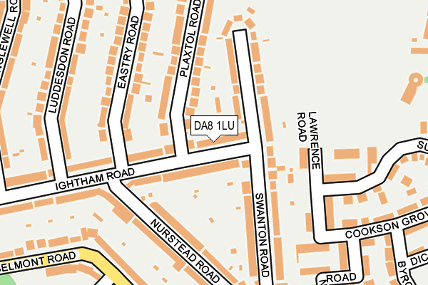 DA8 1LU map - OS OpenMap – Local (Ordnance Survey)