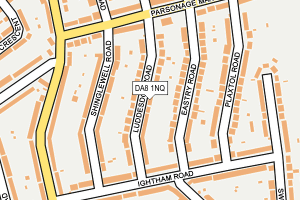 DA8 1NQ map - OS OpenMap – Local (Ordnance Survey)