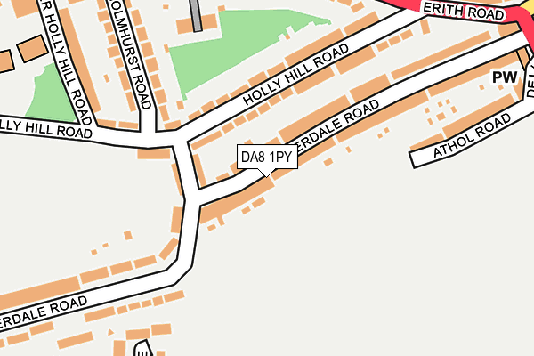 DA8 1PY map - OS OpenMap – Local (Ordnance Survey)
