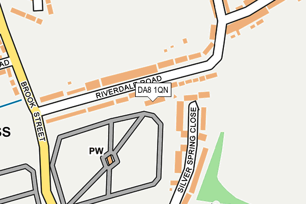 DA8 1QN map - OS OpenMap – Local (Ordnance Survey)
