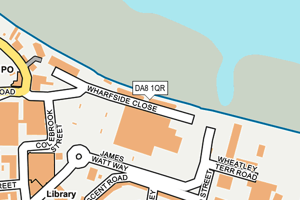 DA8 1QR map - OS OpenMap – Local (Ordnance Survey)