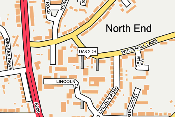 DA8 2DH map - OS OpenMap – Local (Ordnance Survey)
