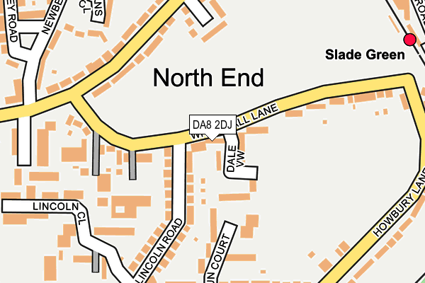 DA8 2DJ map - OS OpenMap – Local (Ordnance Survey)