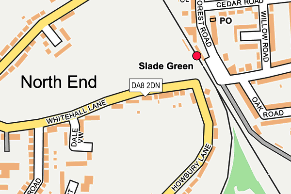 DA8 2DN map - OS OpenMap – Local (Ordnance Survey)