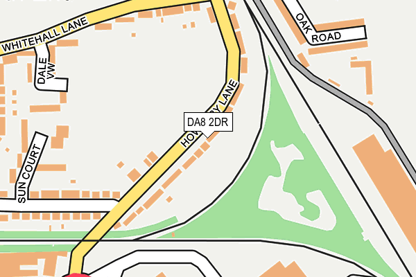 DA8 2DR map - OS OpenMap – Local (Ordnance Survey)