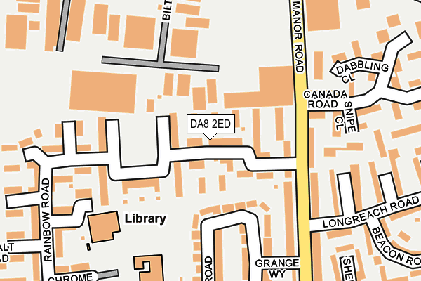 DA8 2ED map - OS OpenMap – Local (Ordnance Survey)
