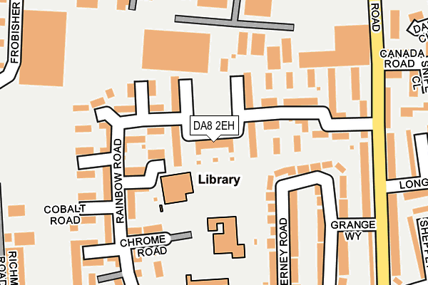 DA8 2EH map - OS OpenMap – Local (Ordnance Survey)