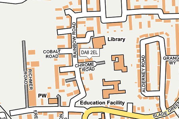 DA8 2EL map - OS OpenMap – Local (Ordnance Survey)