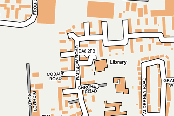 DA8 2FB map - OS OpenMap – Local (Ordnance Survey)
