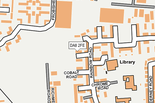DA8 2FE map - OS OpenMap – Local (Ordnance Survey)