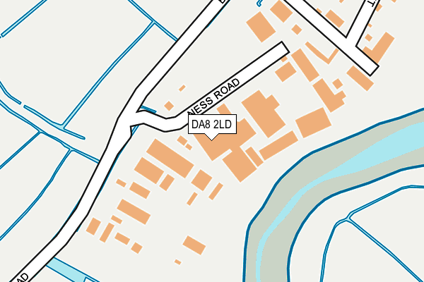 DA8 2LD map - OS OpenMap – Local (Ordnance Survey)