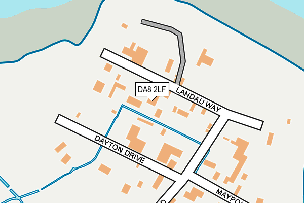 DA8 2LF map - OS OpenMap – Local (Ordnance Survey)
