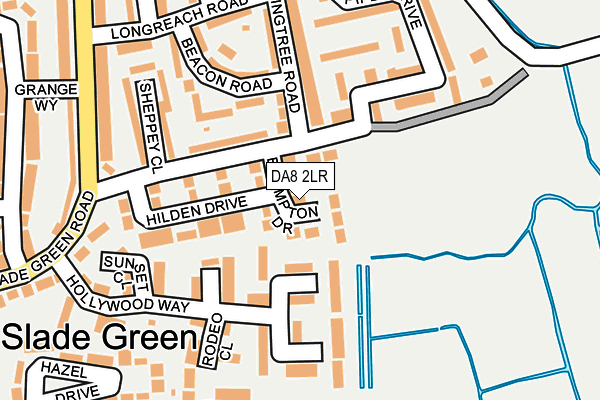 DA8 2LR map - OS OpenMap – Local (Ordnance Survey)