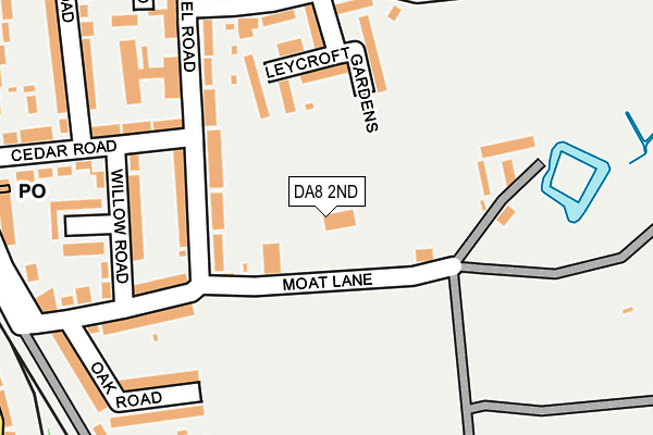 DA8 2ND map - OS OpenMap – Local (Ordnance Survey)