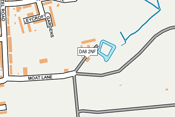 DA8 2NF map - OS OpenMap – Local (Ordnance Survey)
