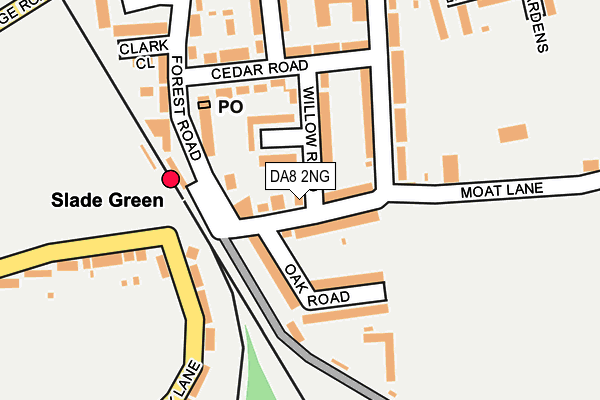 DA8 2NG map - OS OpenMap – Local (Ordnance Survey)