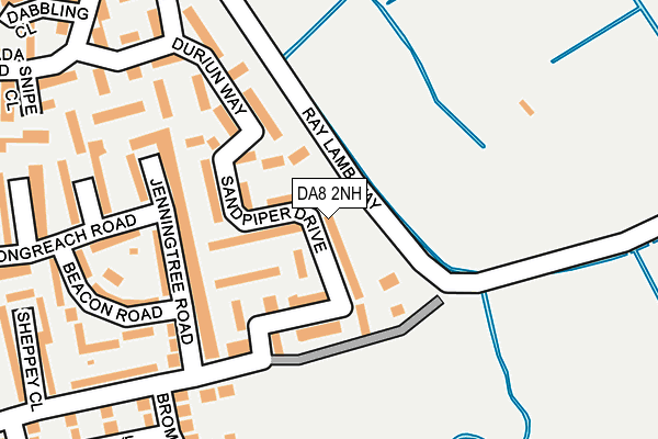 DA8 2NH map - OS OpenMap – Local (Ordnance Survey)