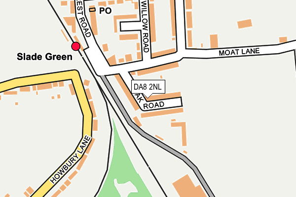 DA8 2NL map - OS OpenMap – Local (Ordnance Survey)
