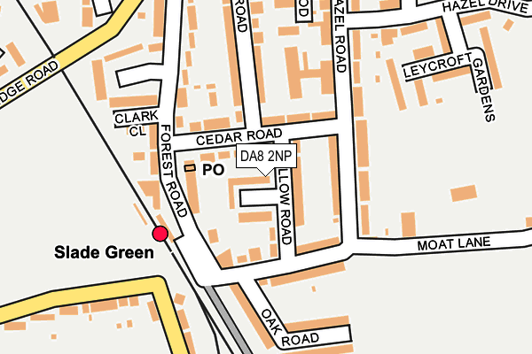 DA8 2NP map - OS OpenMap – Local (Ordnance Survey)