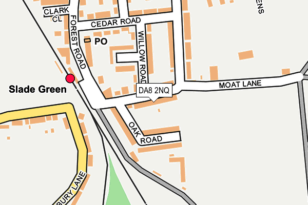 DA8 2NQ map - OS OpenMap – Local (Ordnance Survey)