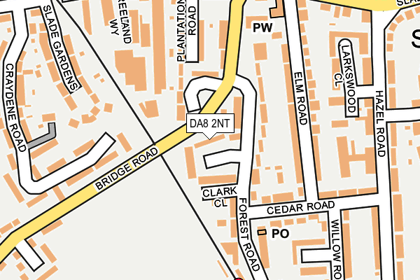 DA8 2NT map - OS OpenMap – Local (Ordnance Survey)
