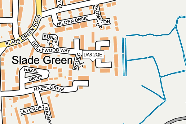 DA8 2QE map - OS OpenMap – Local (Ordnance Survey)