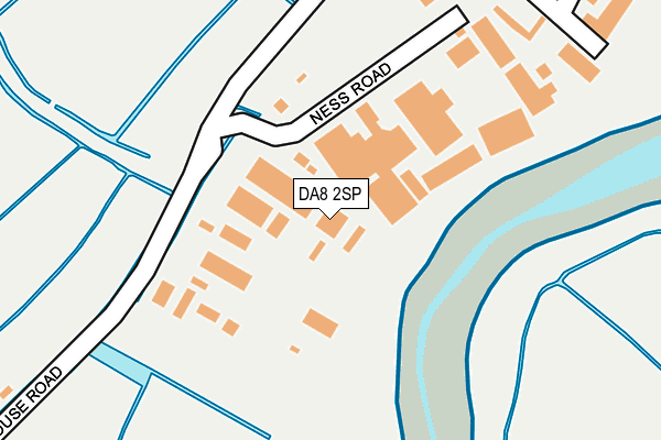 DA8 2SP map - OS OpenMap – Local (Ordnance Survey)