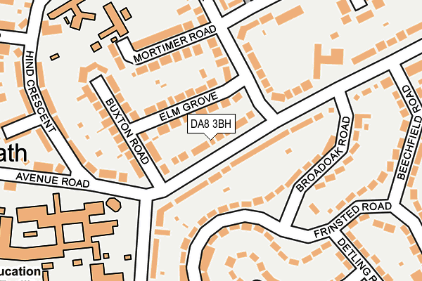 DA8 3BH map - OS OpenMap – Local (Ordnance Survey)