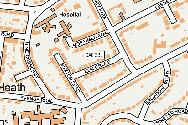 DA8 3BL map - OS OpenMap – Local (Ordnance Survey)