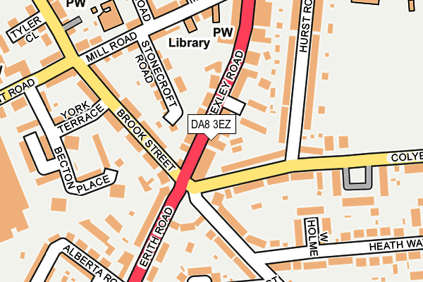 DA8 3EZ map - OS OpenMap – Local (Ordnance Survey)