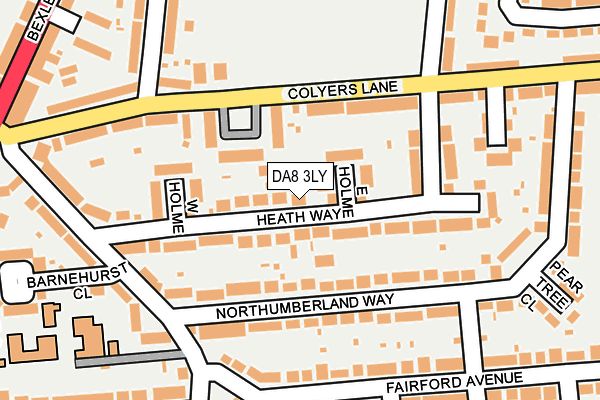 DA8 3LY map - OS OpenMap – Local (Ordnance Survey)