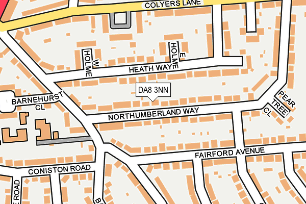 DA8 3NN map - OS OpenMap – Local (Ordnance Survey)