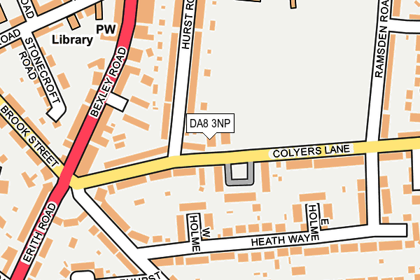 DA8 3NP map - OS OpenMap – Local (Ordnance Survey)