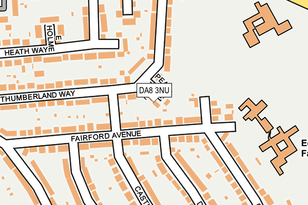 DA8 3NU map - OS OpenMap – Local (Ordnance Survey)