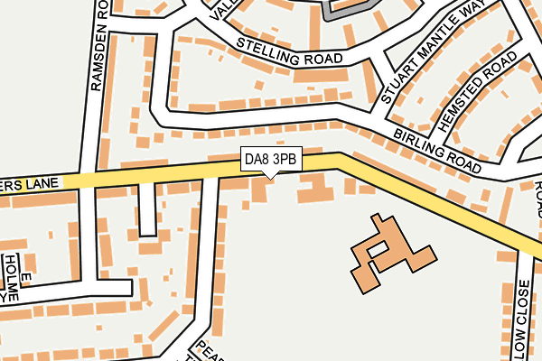 DA8 3PB map - OS OpenMap – Local (Ordnance Survey)