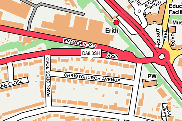 DA8 3SH map - OS OpenMap – Local (Ordnance Survey)