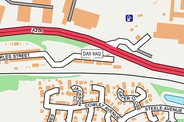 DA9 9AQ map - OS OpenMap – Local (Ordnance Survey)