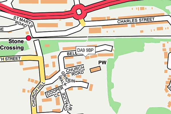 DA9 9BP map - OS OpenMap – Local (Ordnance Survey)