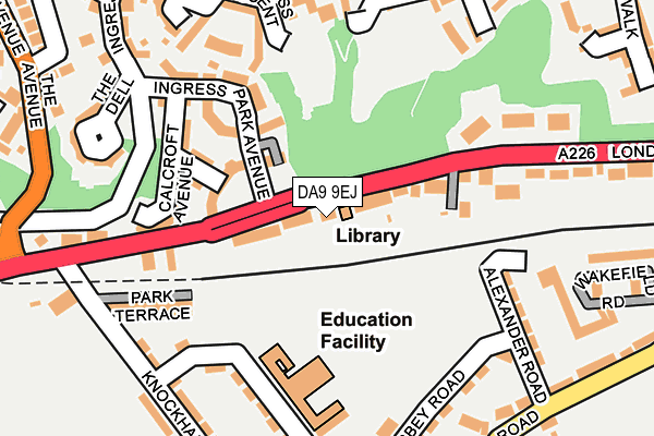 DA9 9EJ map - OS OpenMap – Local (Ordnance Survey)