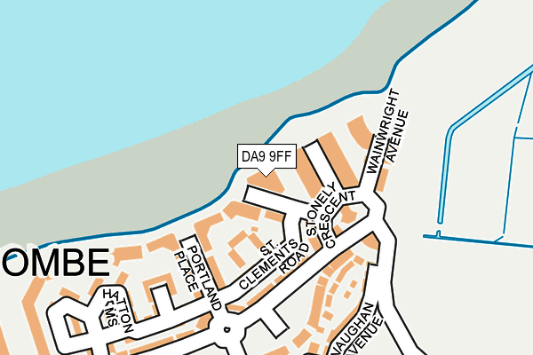 DA9 9FF map - OS OpenMap – Local (Ordnance Survey)