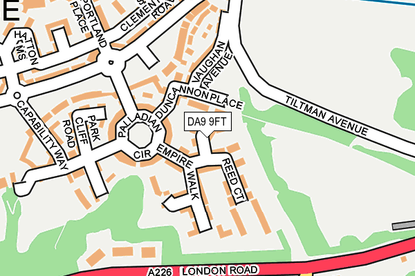 DA9 9FT map - OS OpenMap – Local (Ordnance Survey)