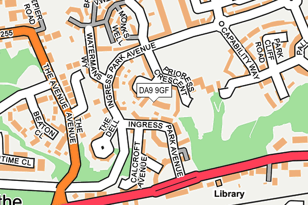 DA9 9GF map - OS OpenMap – Local (Ordnance Survey)