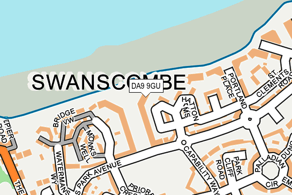 DA9 9GU map - OS OpenMap – Local (Ordnance Survey)